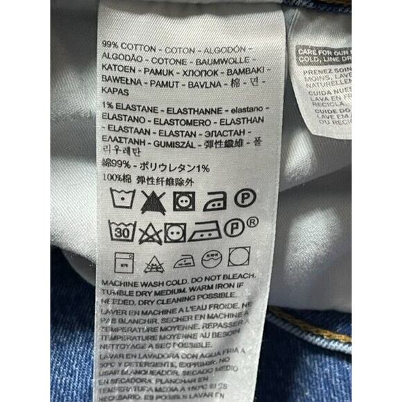 Levi's Ribcage Straight Jeans Womens Plus Size 20W Ankle Length Stretch Denim - Picture 10 of 11